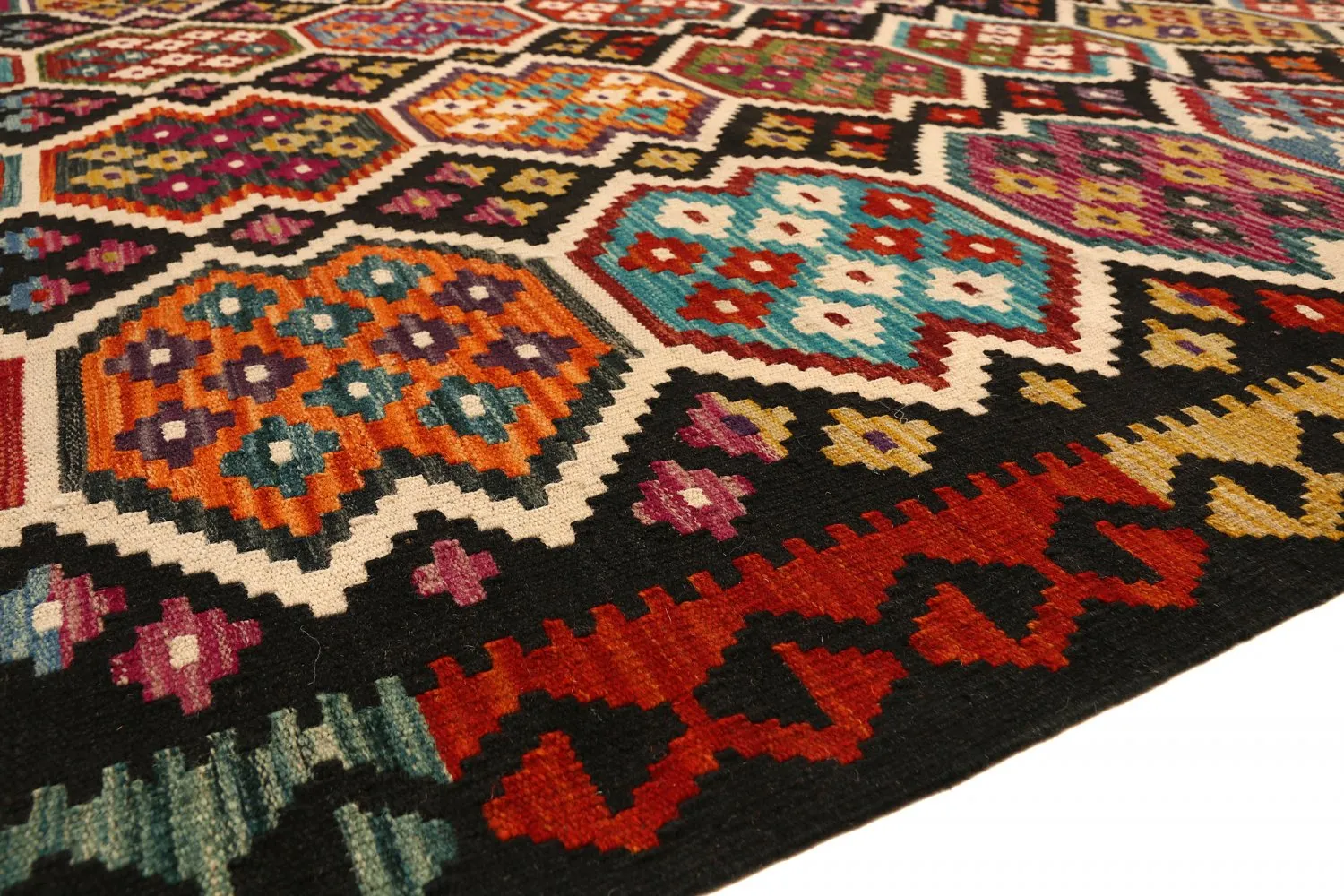 Orientalischer Kelim-Teppich 297 198 cm