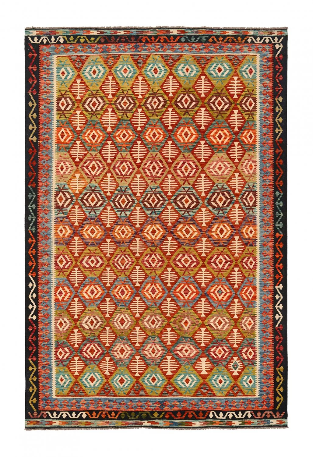 Orientalischer Kelim-Teppich 305 x 202 cm