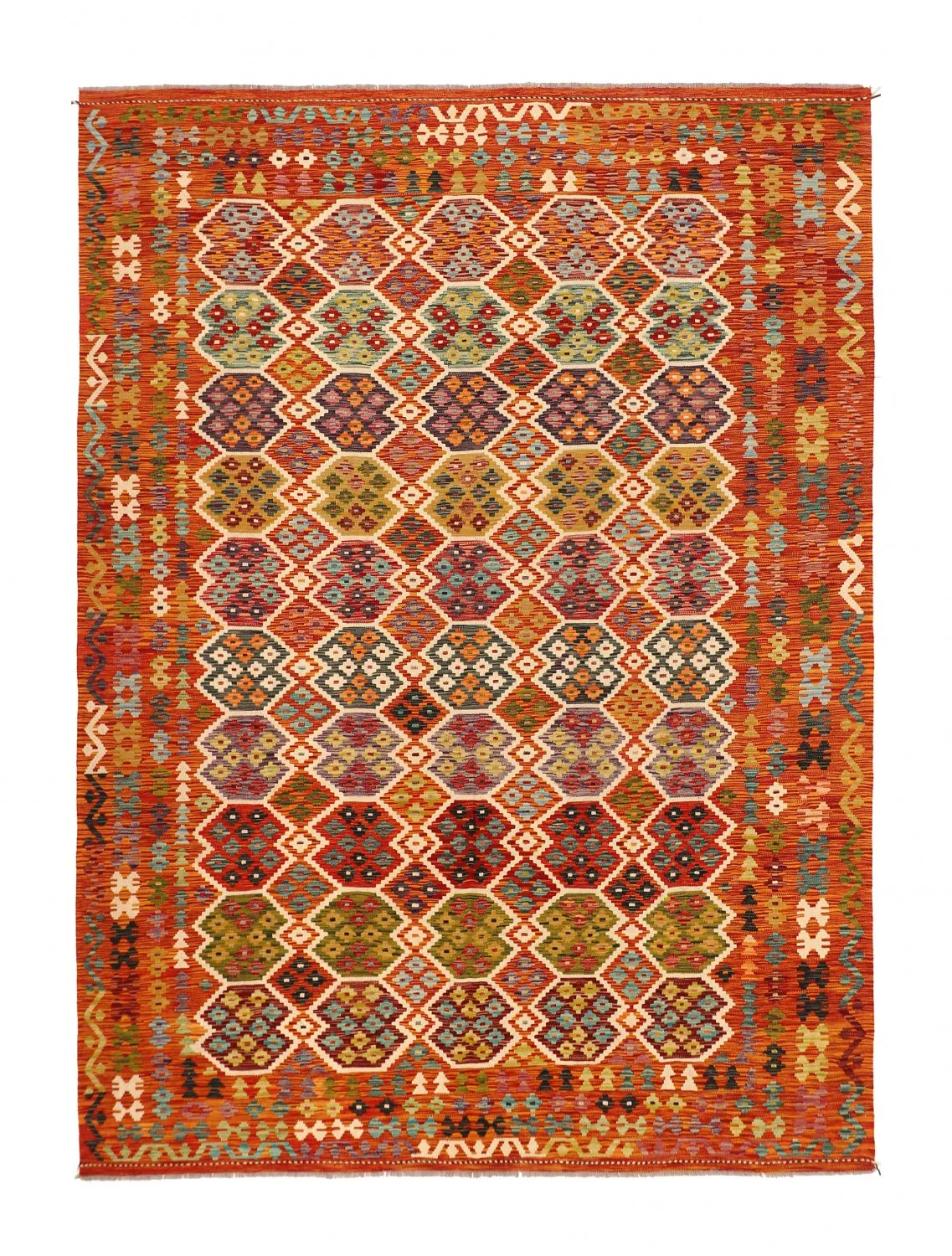 Orientalischer Kelim-Teppich 342 x 252 cm