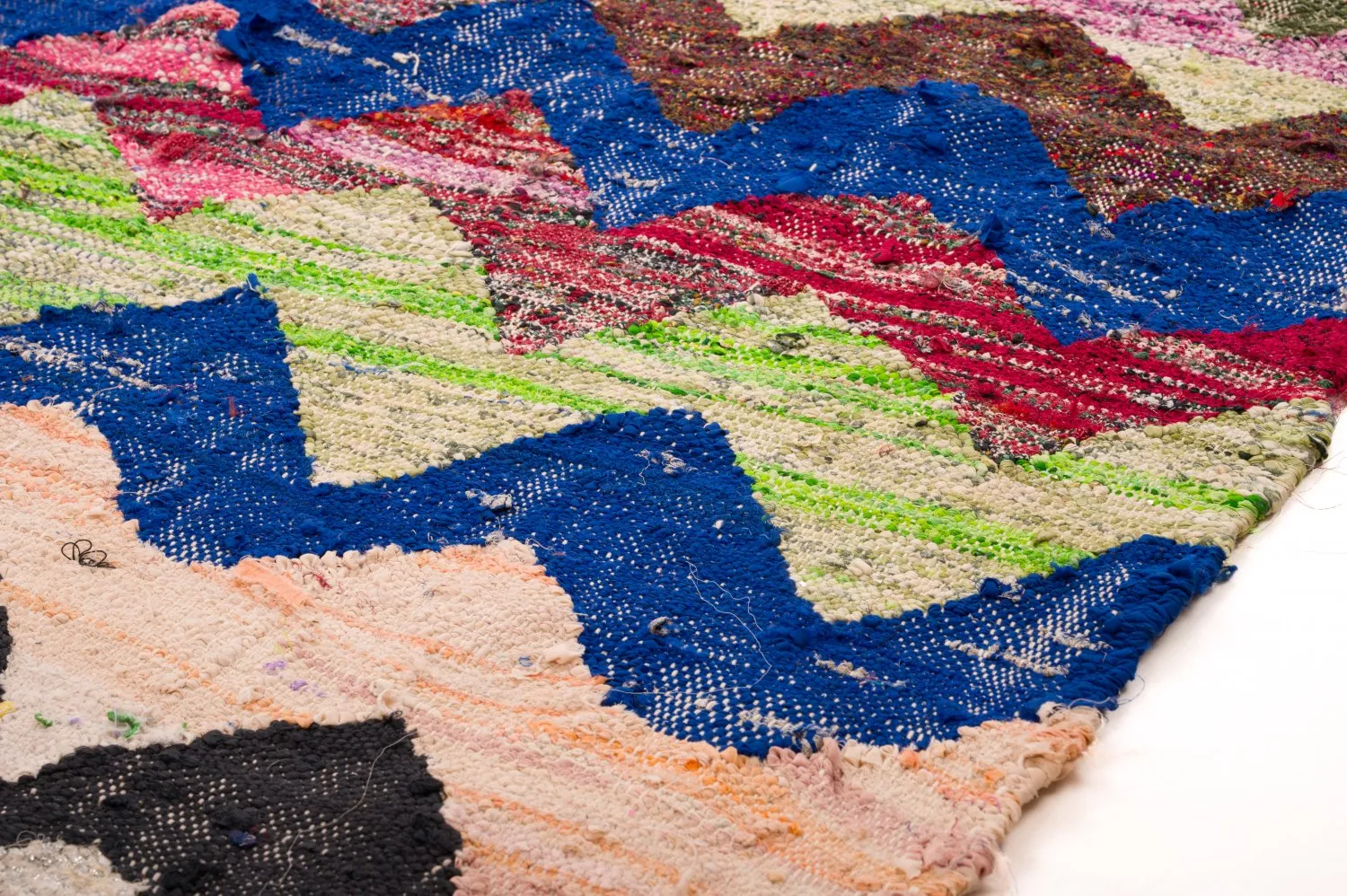 Marokkanischer Berber Teppich Boucherouite 125 x 245 cm