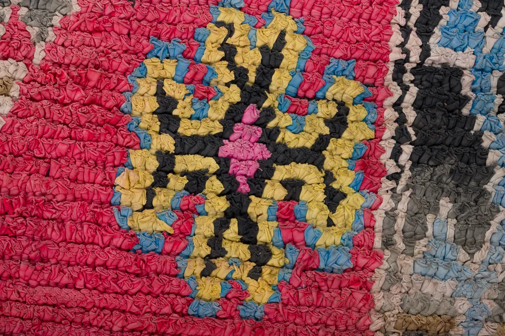 Marokkanischer Berber Teppich Boucherouite 275 x 130 cm