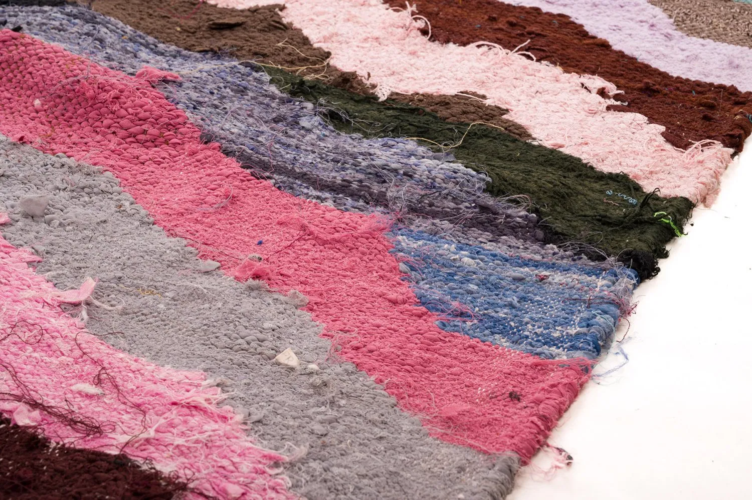 Marokkanischer Berber Teppich Boucherouite 145 x 275 cm