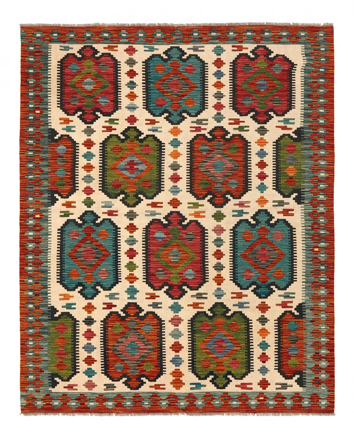 Orientalischer Kelim-Teppich 191 x 155 cm