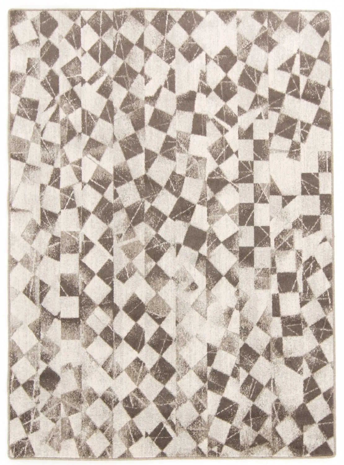 Wollteppich - Kallatis (schwarz/weiß)