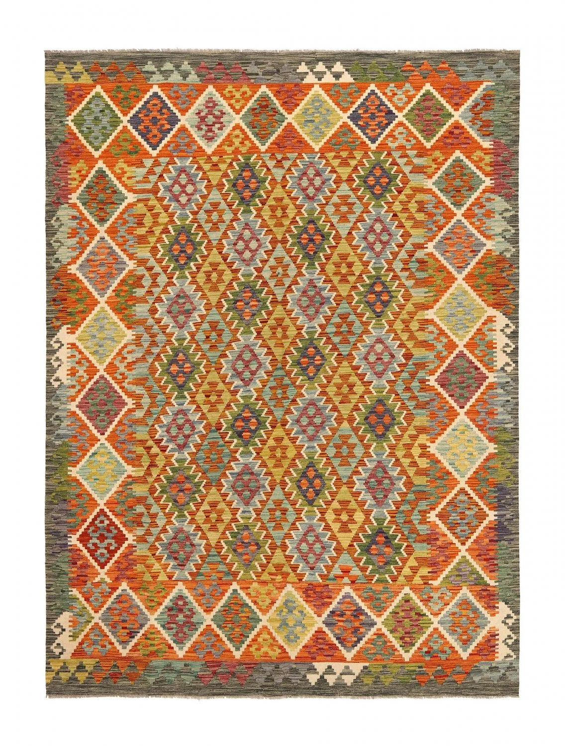 Orientalischer Kelim-Teppich 284 x 209 cm