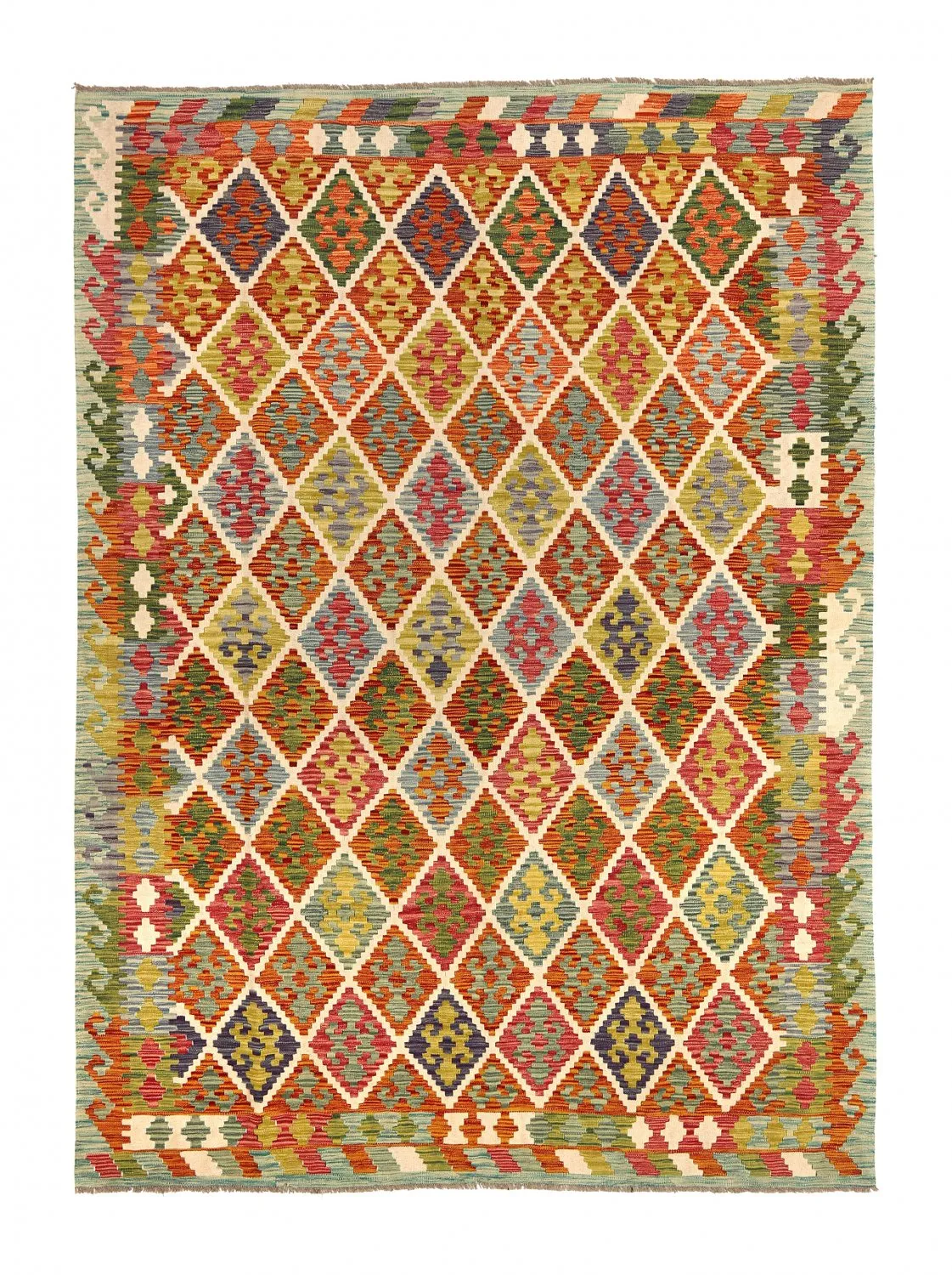 Orientalischer Kelim-Teppich 291 x 210 cm