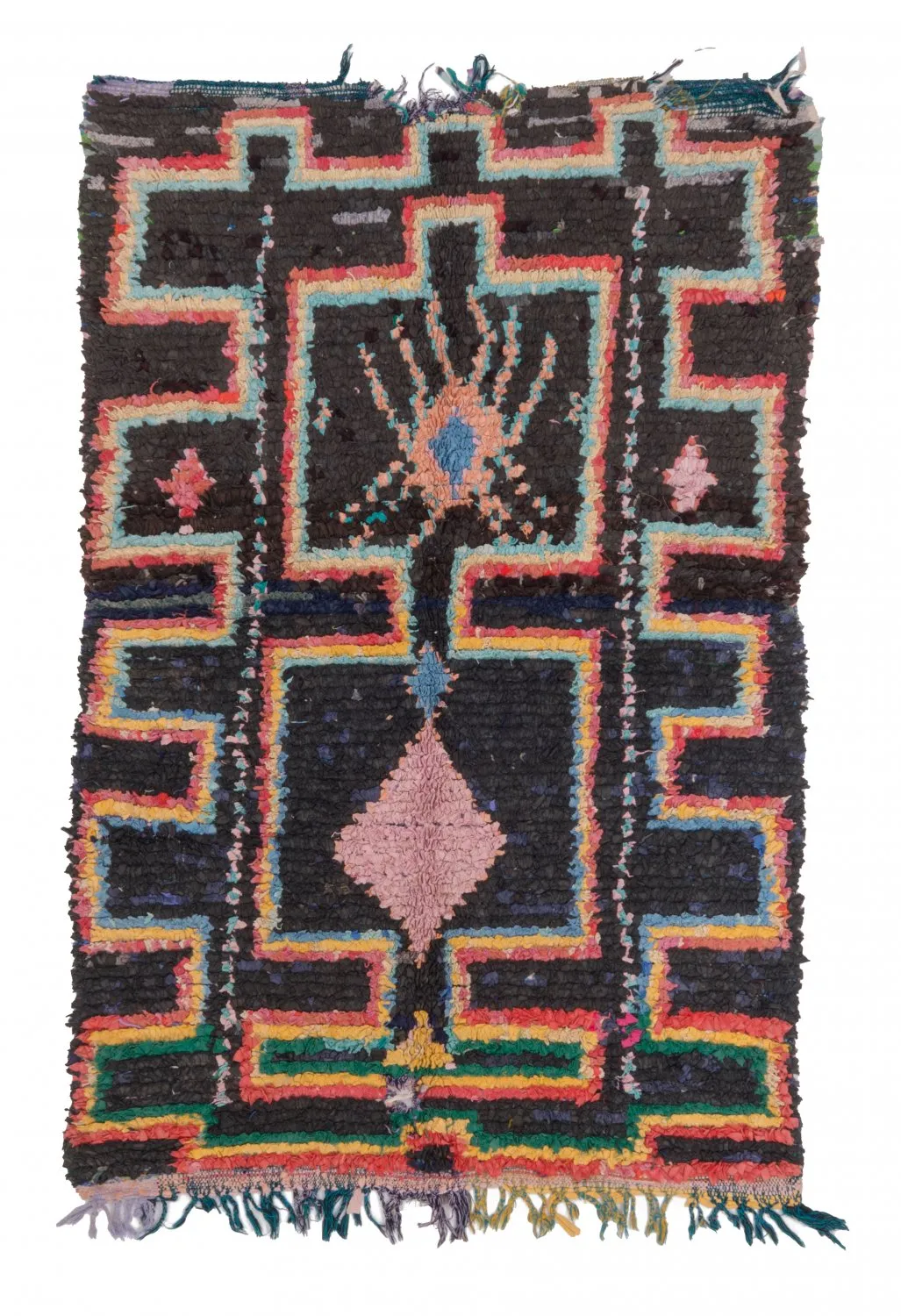 Marokkanischer Berber Teppich Boucherouite 180 x 120 cm