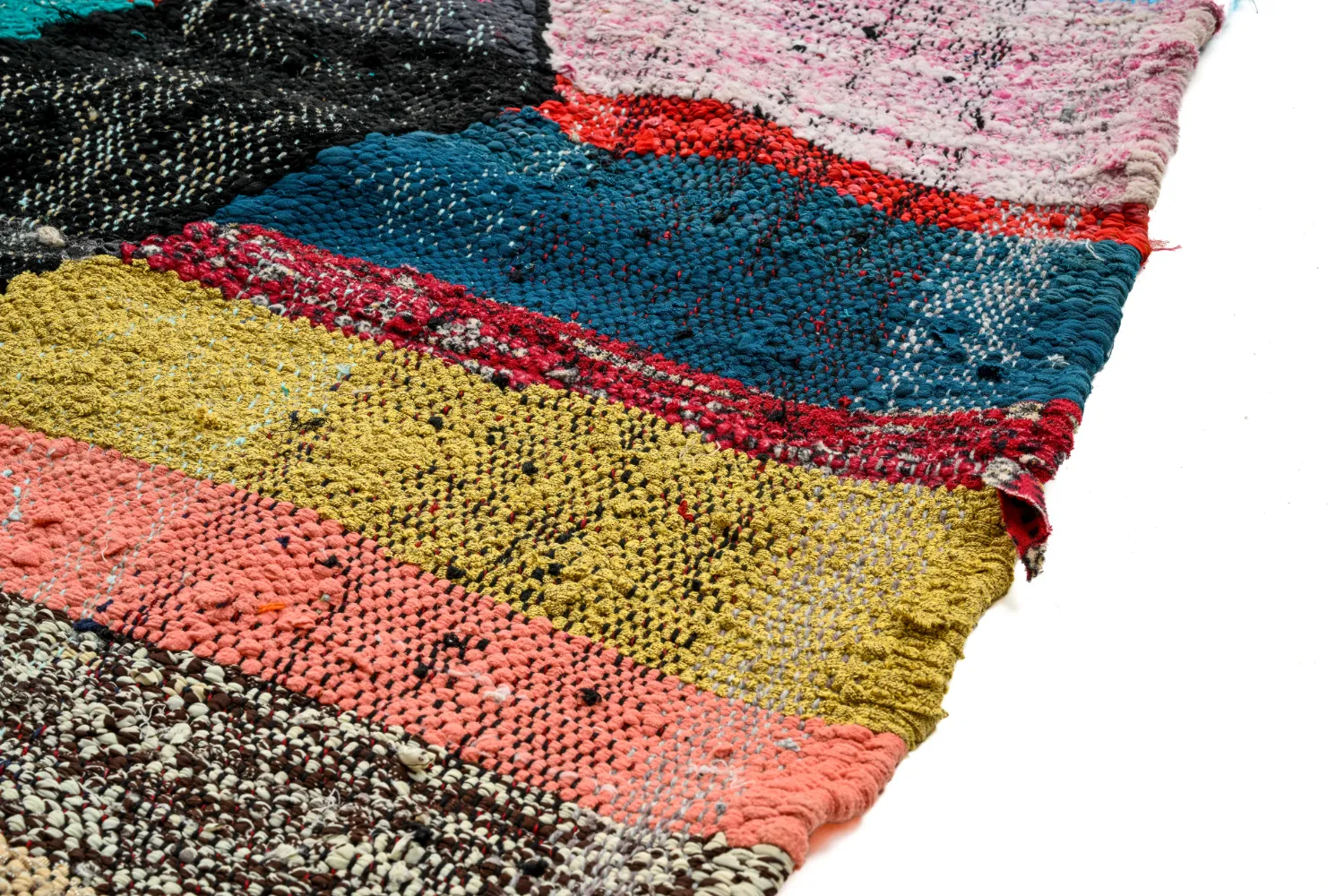 Marockansk Boucherouite-matta 135 x 230 cm