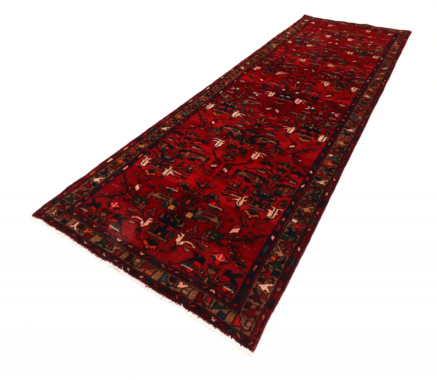 Orientalischer Teppich Hamedan 302 x 104 cm