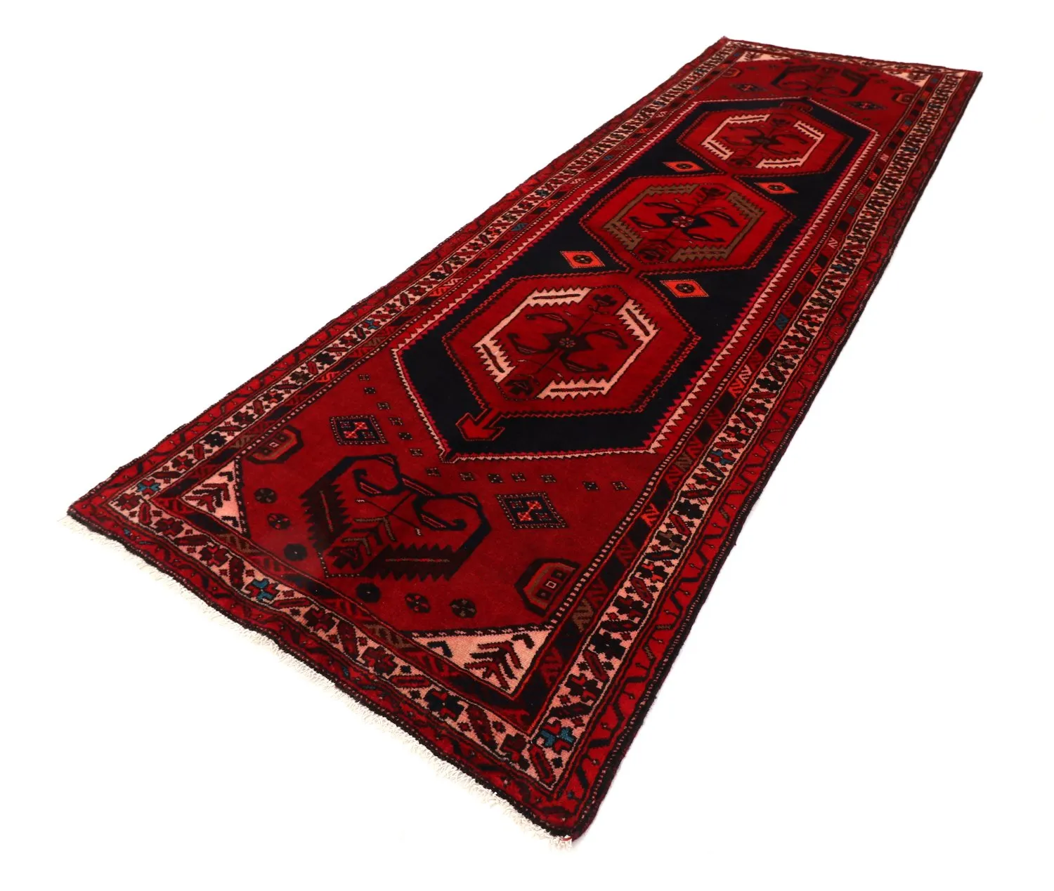 Orientalischer Teppich Hamedan 293 x 102 cm