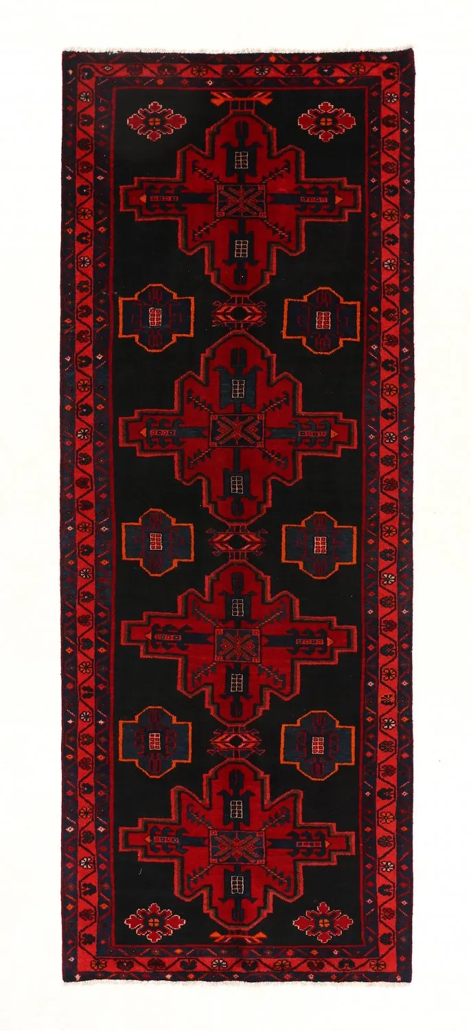 Orientalischer Teppich Hamedan 296 x 110 cm