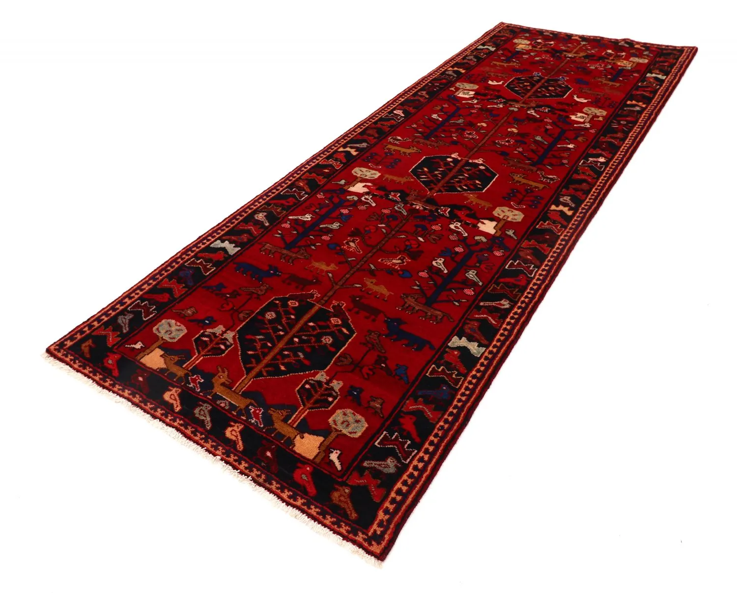 Orientalischer Teppich Hamedan 297 x 108 cm
