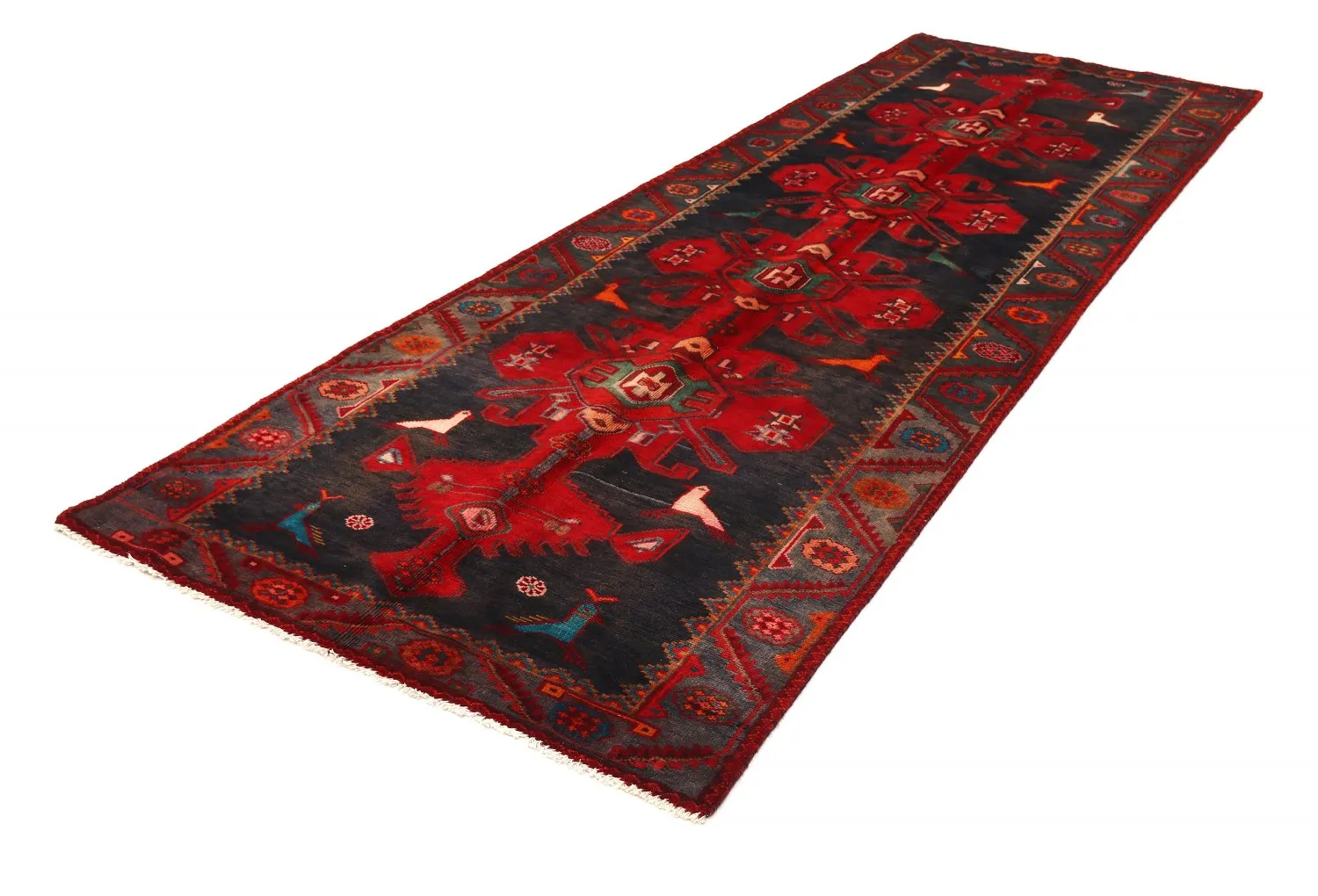 Orientalischer Teppich Hamedan 305 x 105 cm