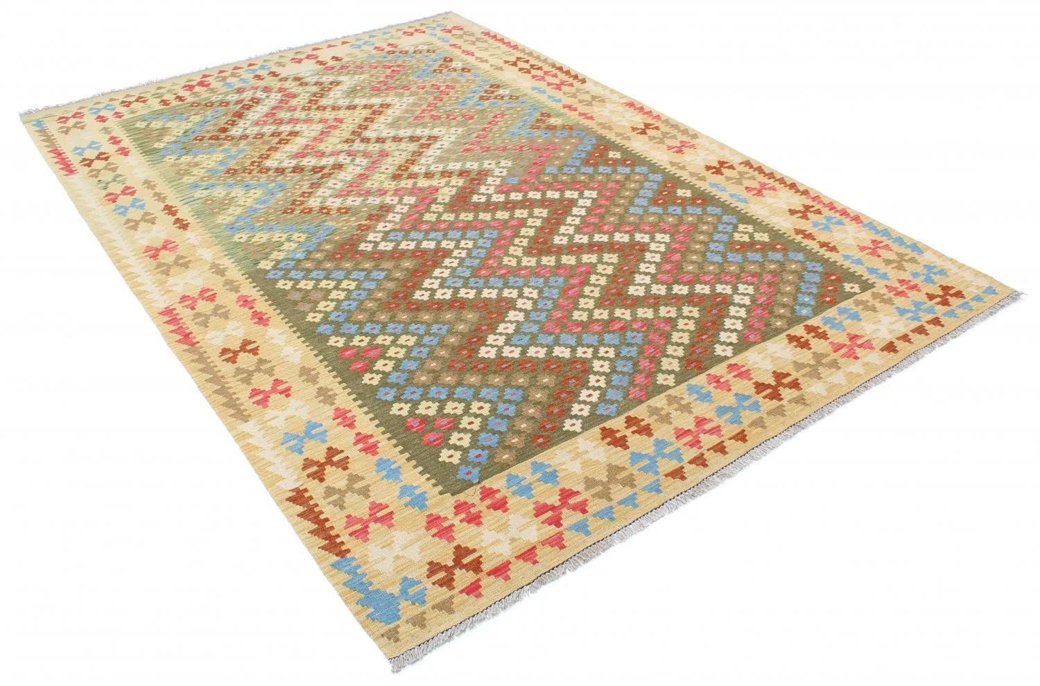 Orientalischer Kelim-Teppich 296 x 205 cm