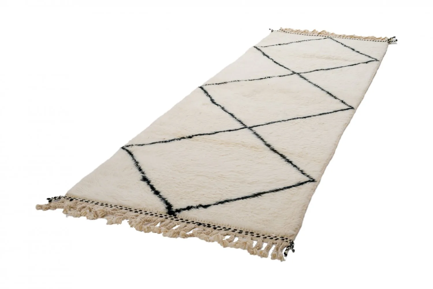 Kelim Marokkanische Berber Teppich Beni Ouarain 285 x 95 cm