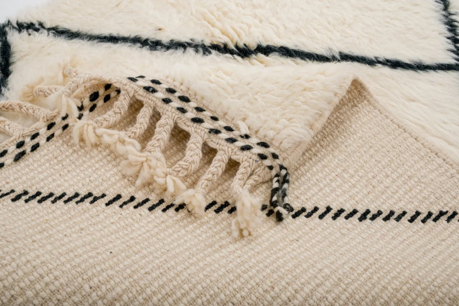 Kelim Marokkanische Berber Teppich Beni Ouarain 285 x 95 cm