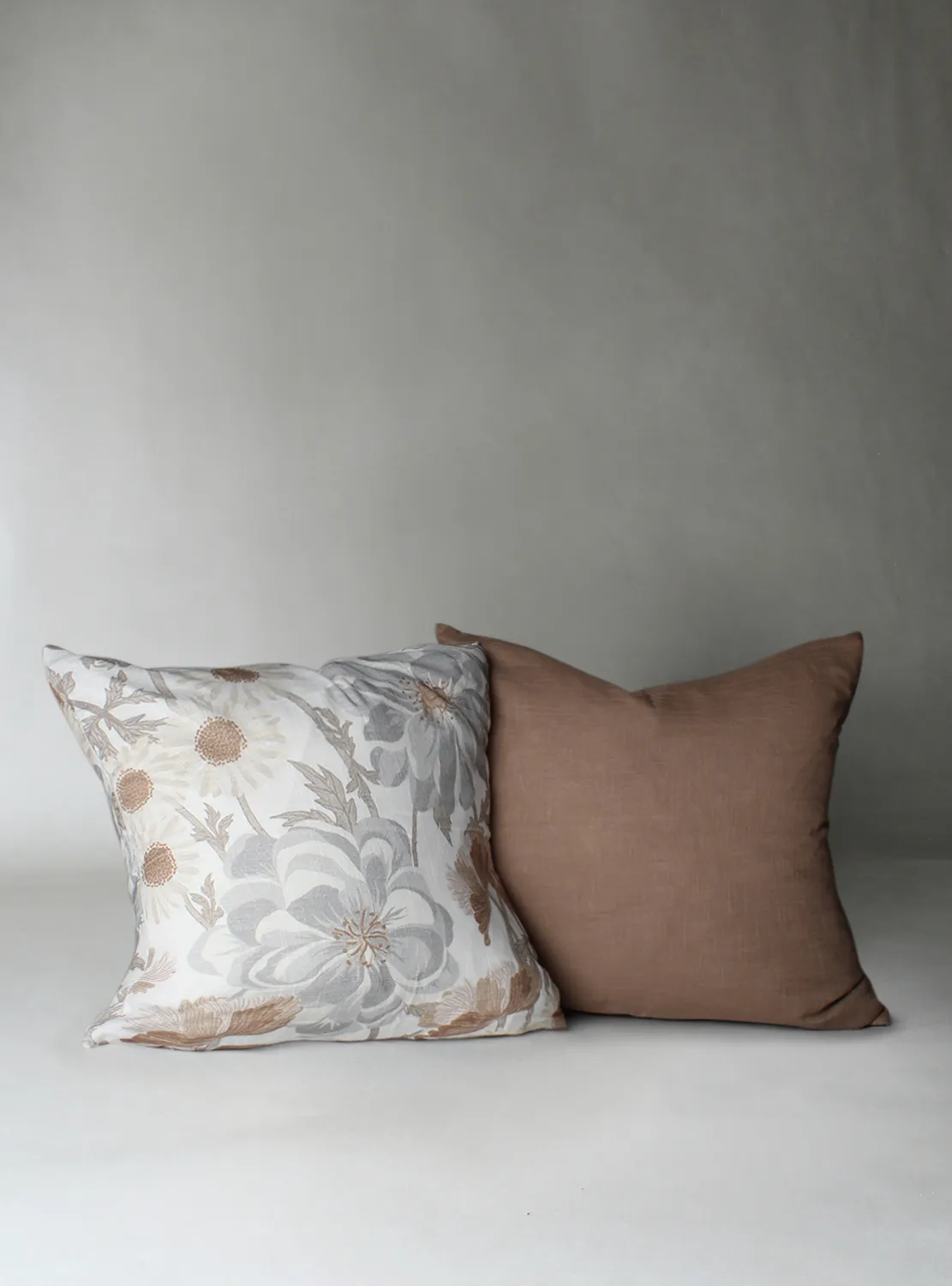 Kissenbezug x 2 - Serena (grau/beige)