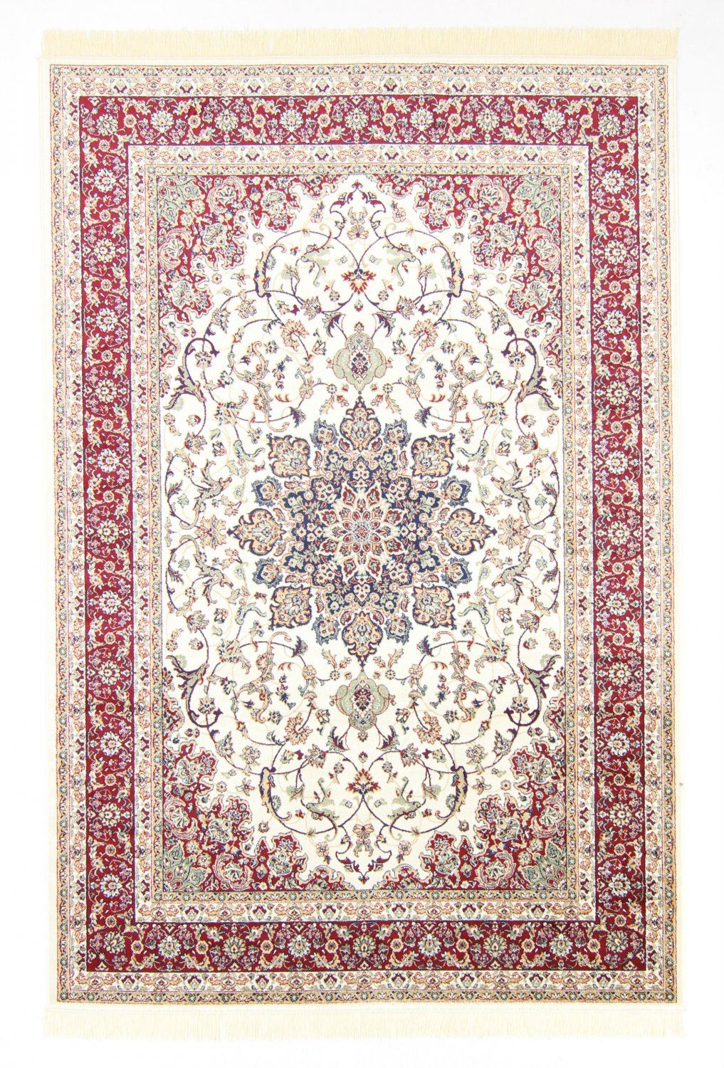 Wilton-Teppich - Gårda Oriental Collection Kerman (weiß/rot)