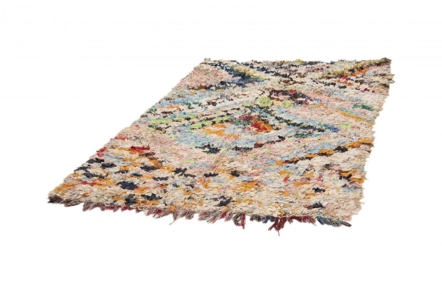 Marokkanischer Berber Teppich Boucherouite 210 x 160 cm