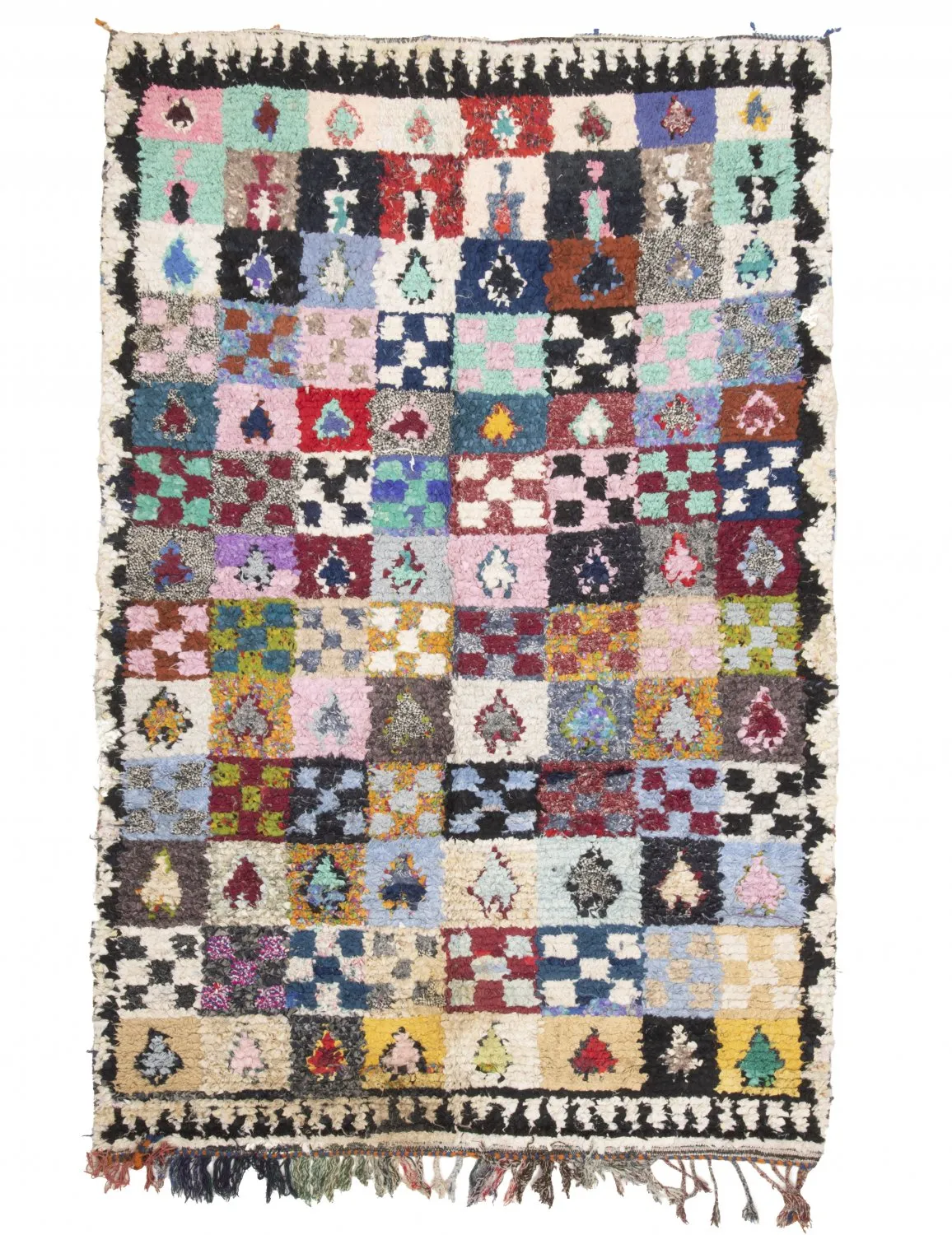 Marokkanischer Berber Teppich Boucherouite 250 x 165 cm