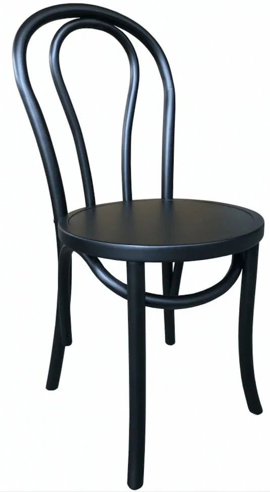 Stuhl - Bistro (holz/schwarz) - 2 Stck.