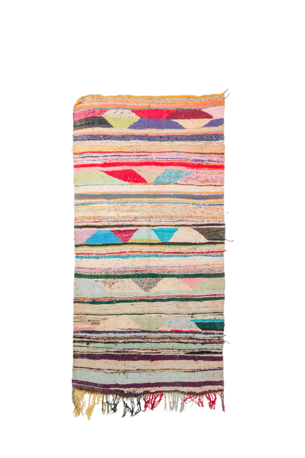 Marockansk Boucherouite-matta 120 x 245 cm