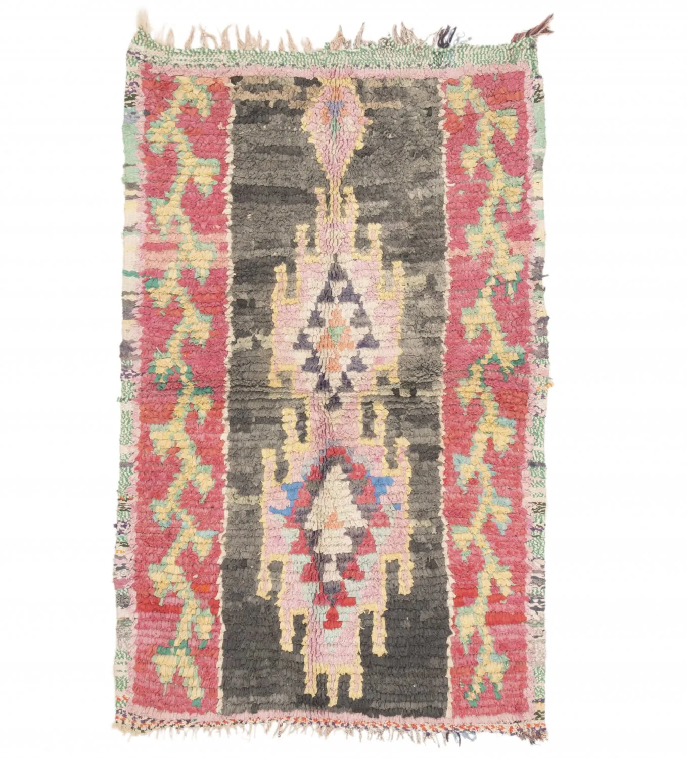 Marokkanischer Berber Teppich Boucherouite 160 x 100 cm