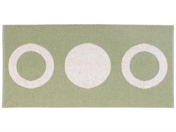 Kunststoffteppiche - Der Horred-Teppich Circle (Olive)