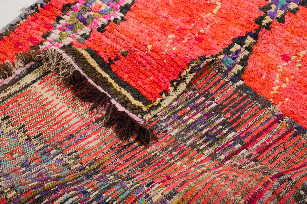Marokkanischer Berber Teppich Boucherouite 360 x 170 cm