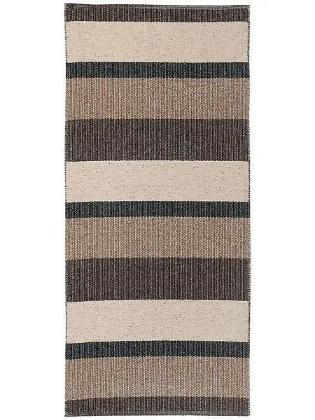 Kunststoffteppiche - Der Horred-Teppich Block metallic (braun)