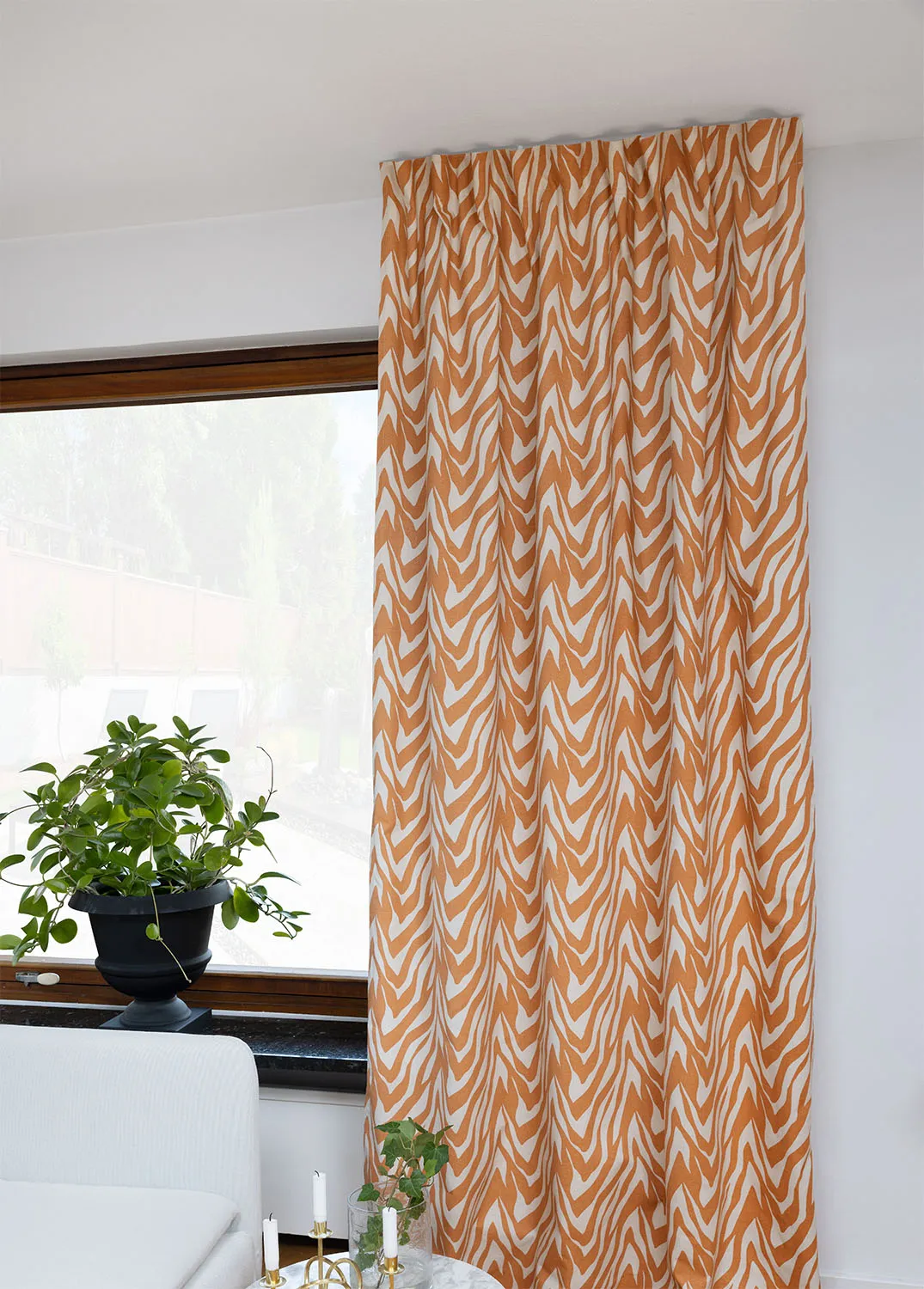 Vorhänge - Baumwollvorhang Laura (orange)