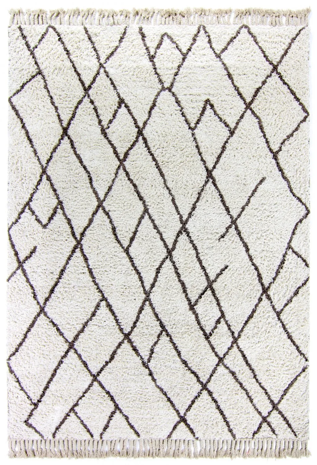 Baumwollteppich - Akira (weiß)