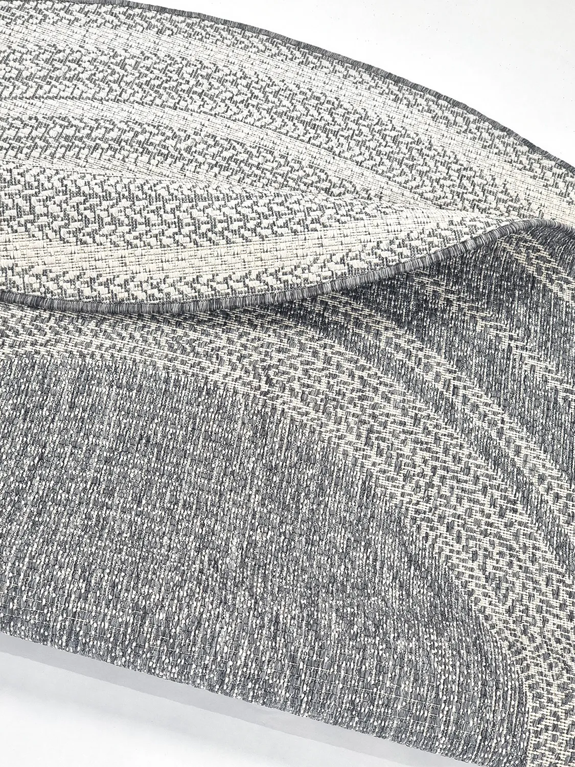 Runde Teppiche - Indoor/Outdoor Angus (grau)
