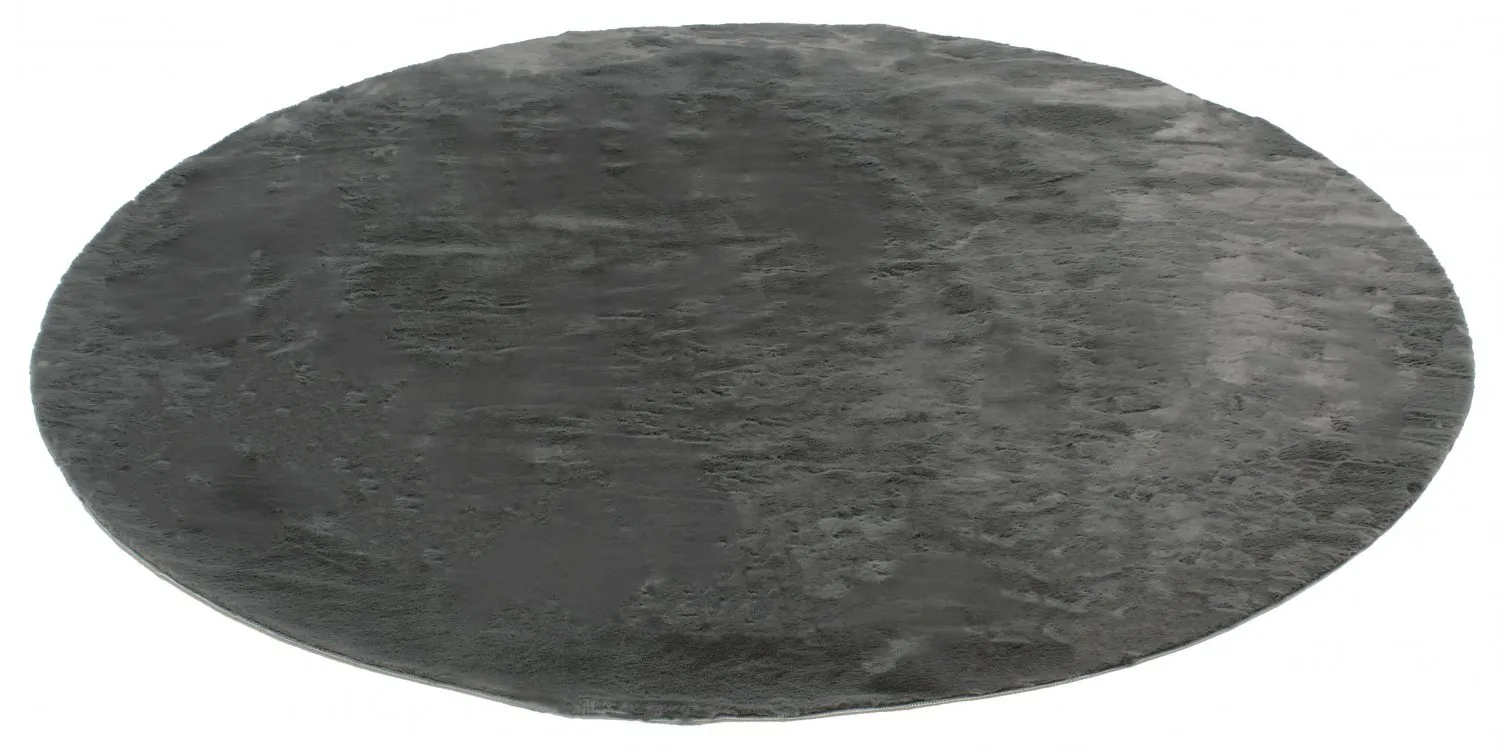 Runde Teppiche - Aranga Super Soft Fur (anthrazit)
