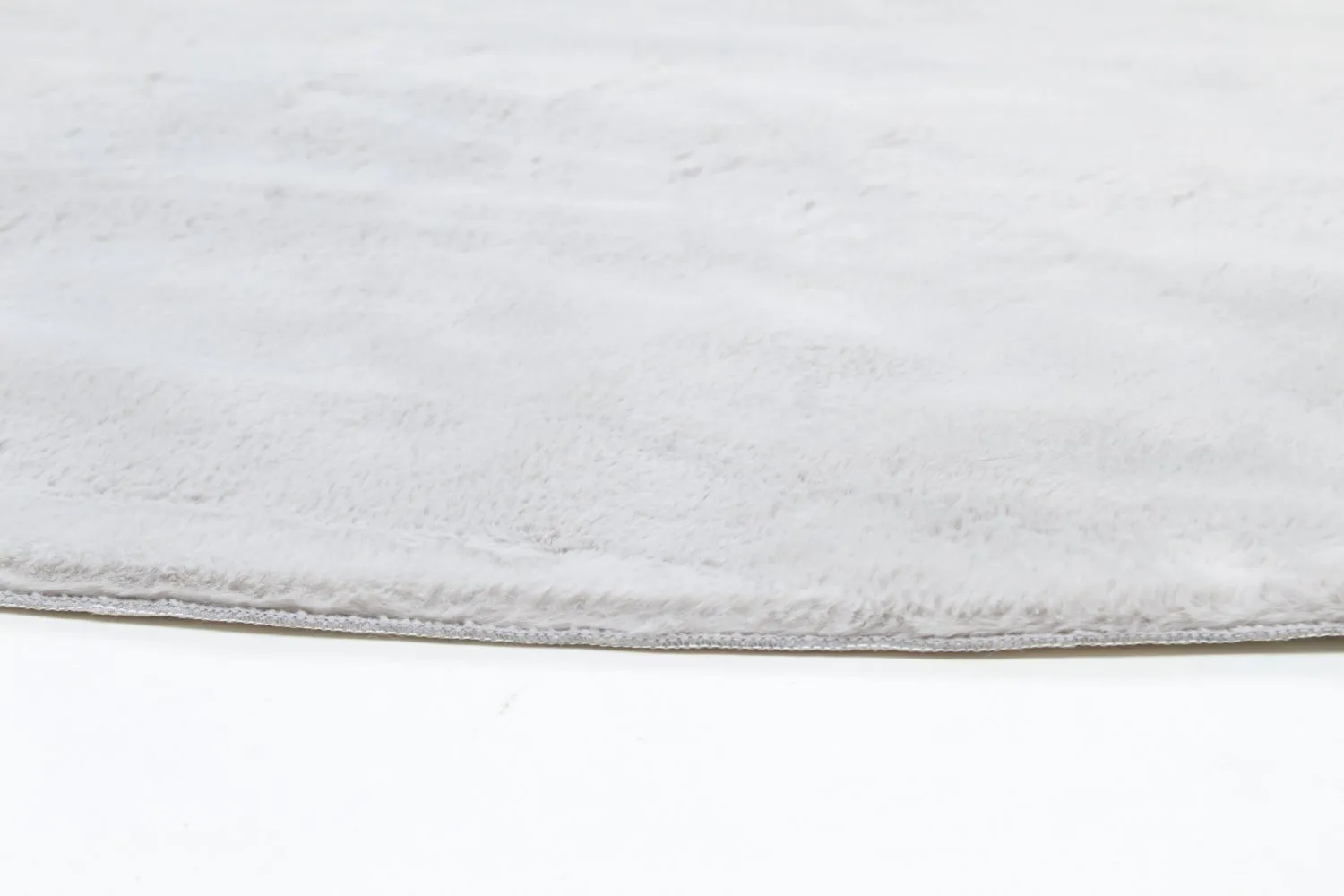 Runde Teppiche - Aranga Super Soft Fur (grau)