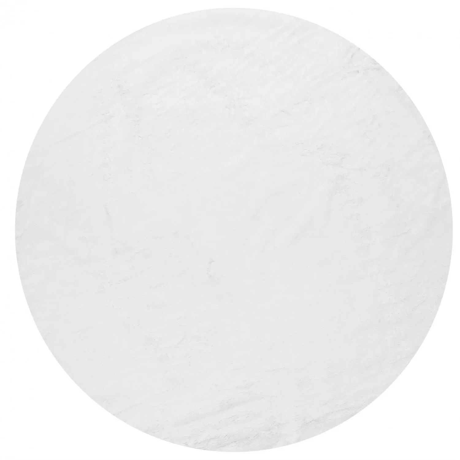 Runde Teppiche - Aranga Super Soft Fur (weiß)