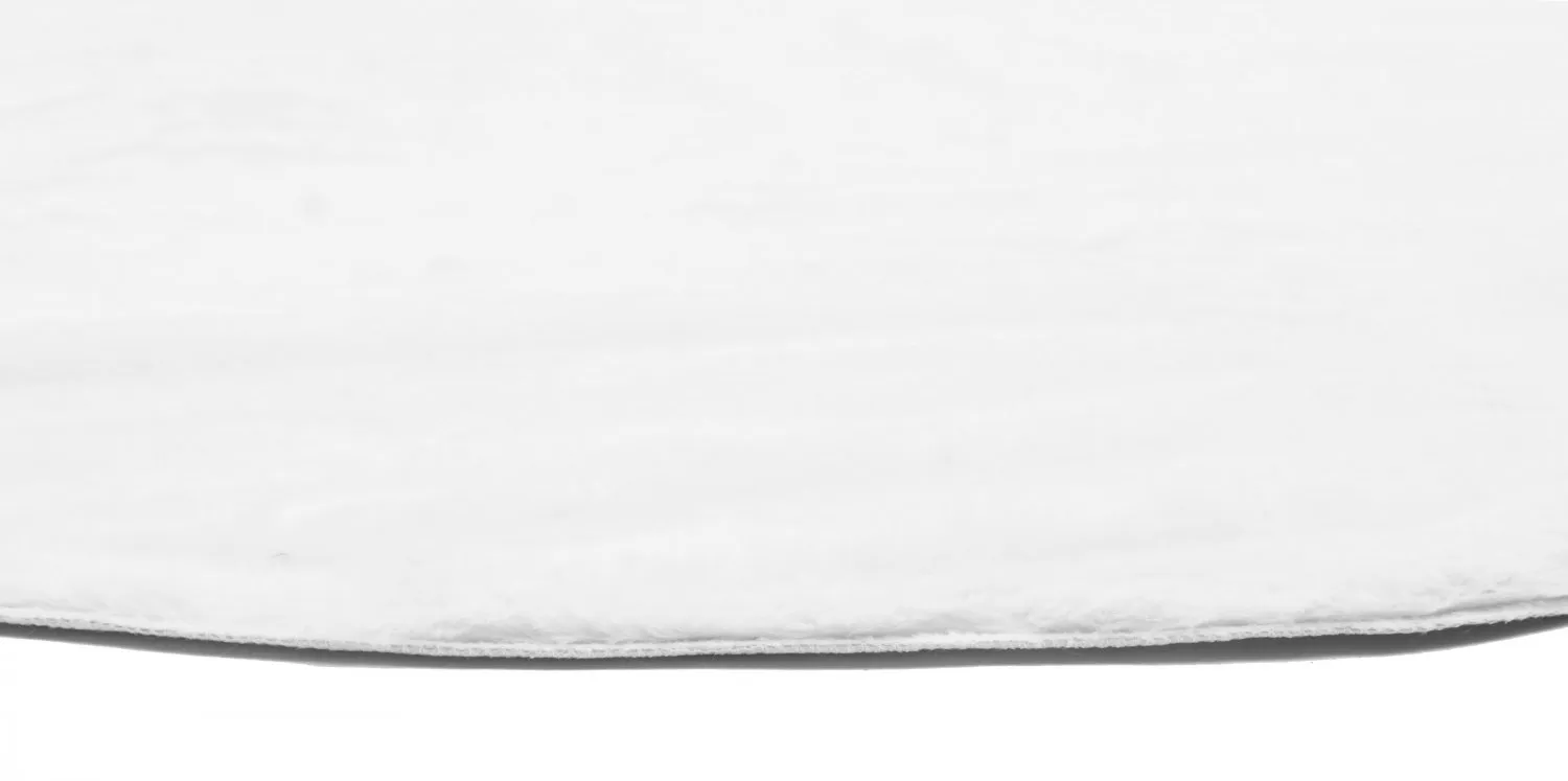 Runde Teppiche - Aranga Super Soft Fur (weiß)