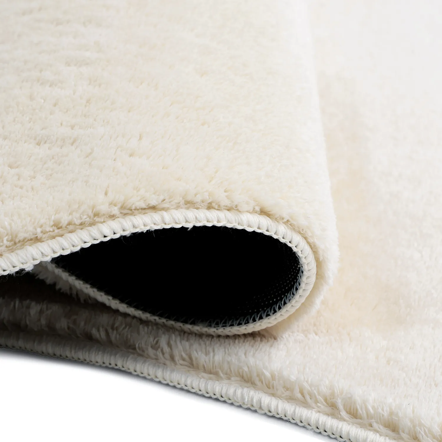 Asymmetrischer Wellen-Hochflor-Teppich - Aranga Super Soft Fur (beige)