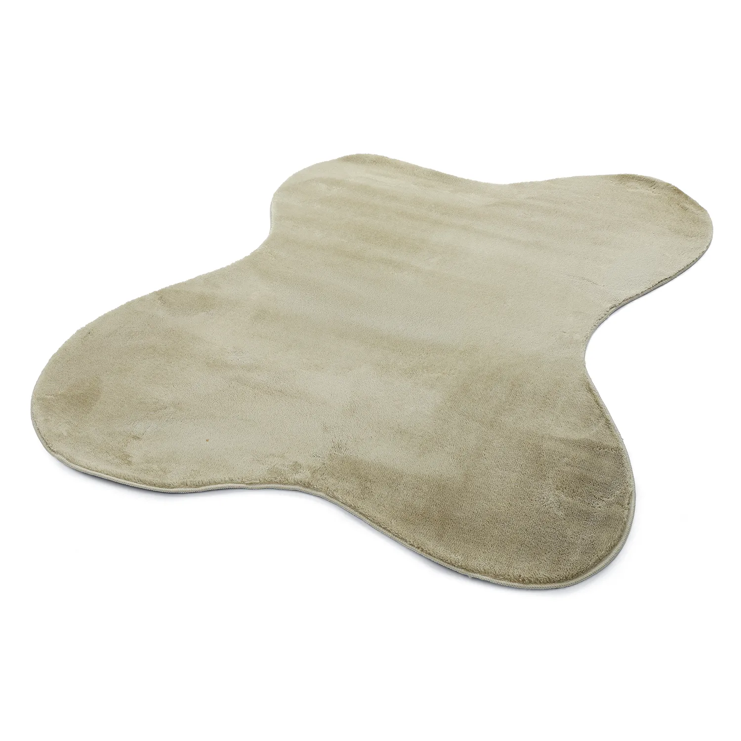 Asymmetrischer Wellen-Hochflor-Teppich - Aranga Super Soft Fur (hellgrün)