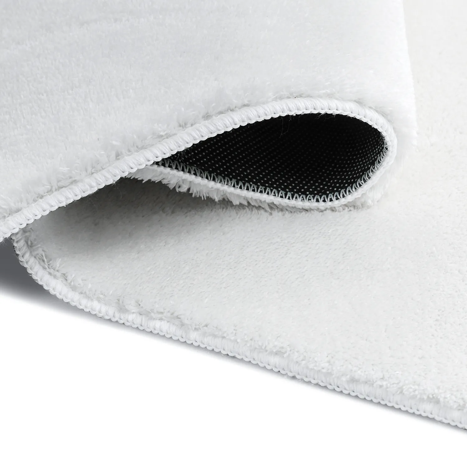 Asymmetrischer Wellen-Hochflor-Teppich - Aranga Super Soft Fur (weiß)