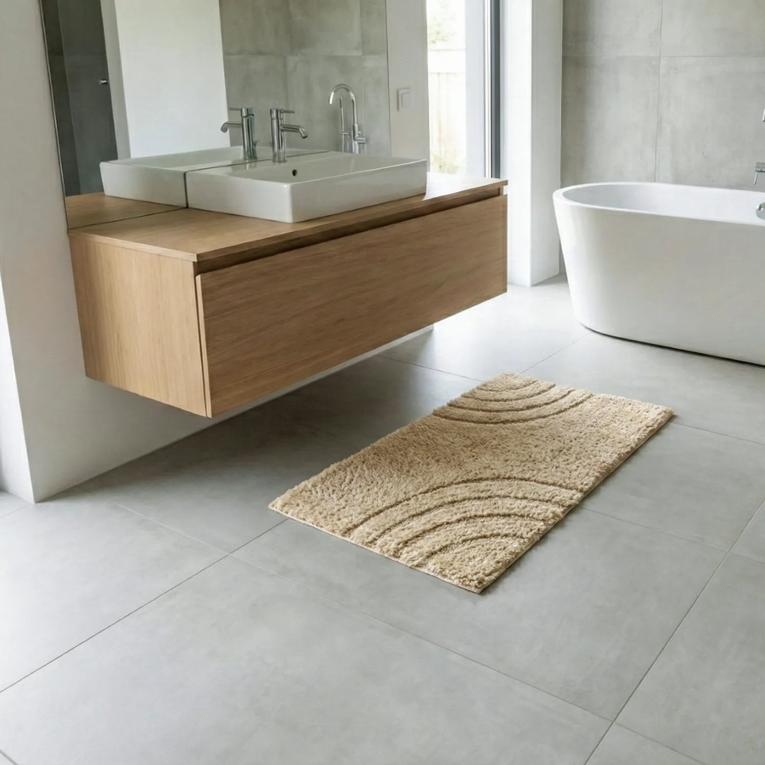 Badezimmerteppich - Eliza (beige)