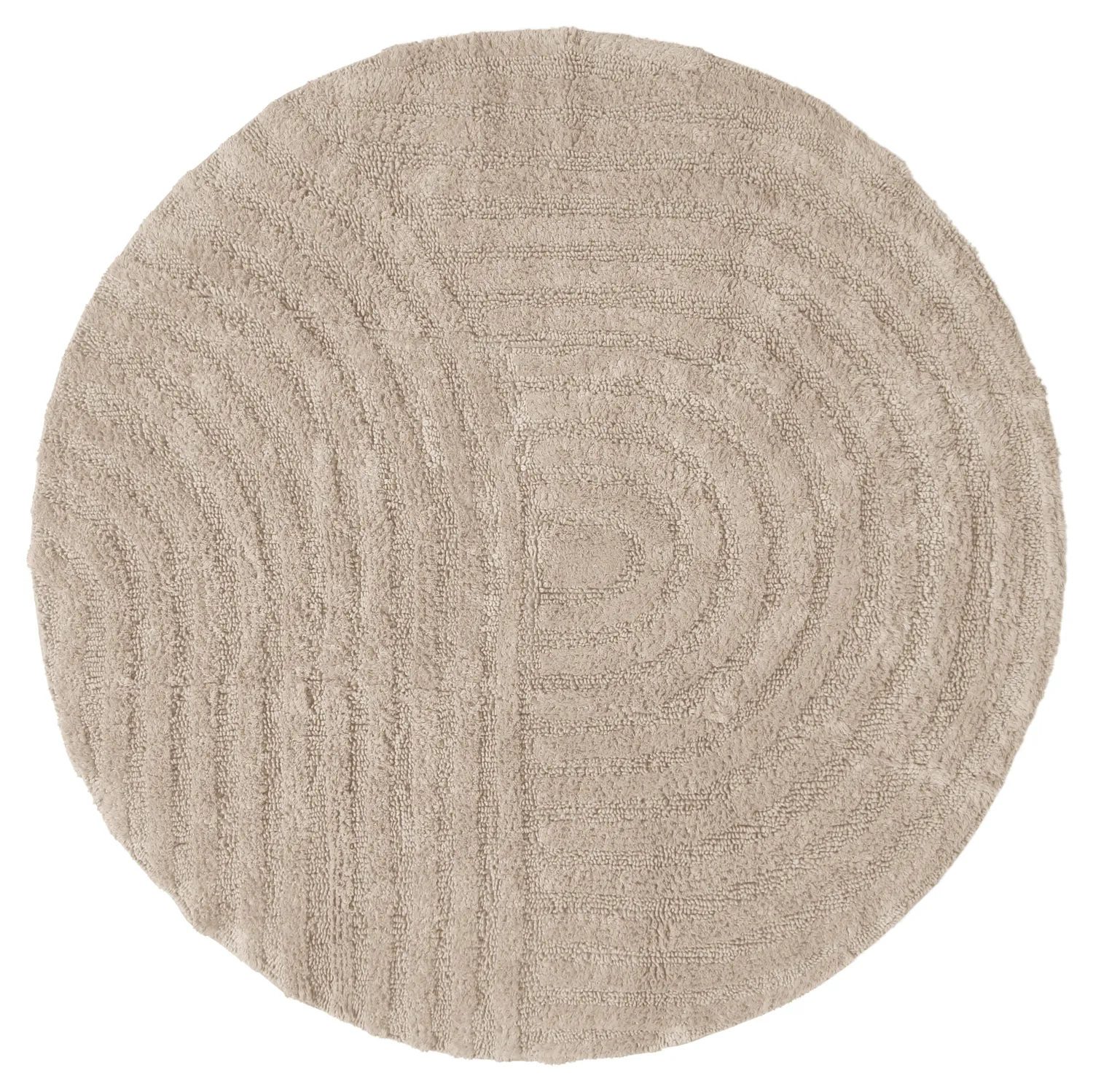 Runder badezimmerteppich - Embla (beige)