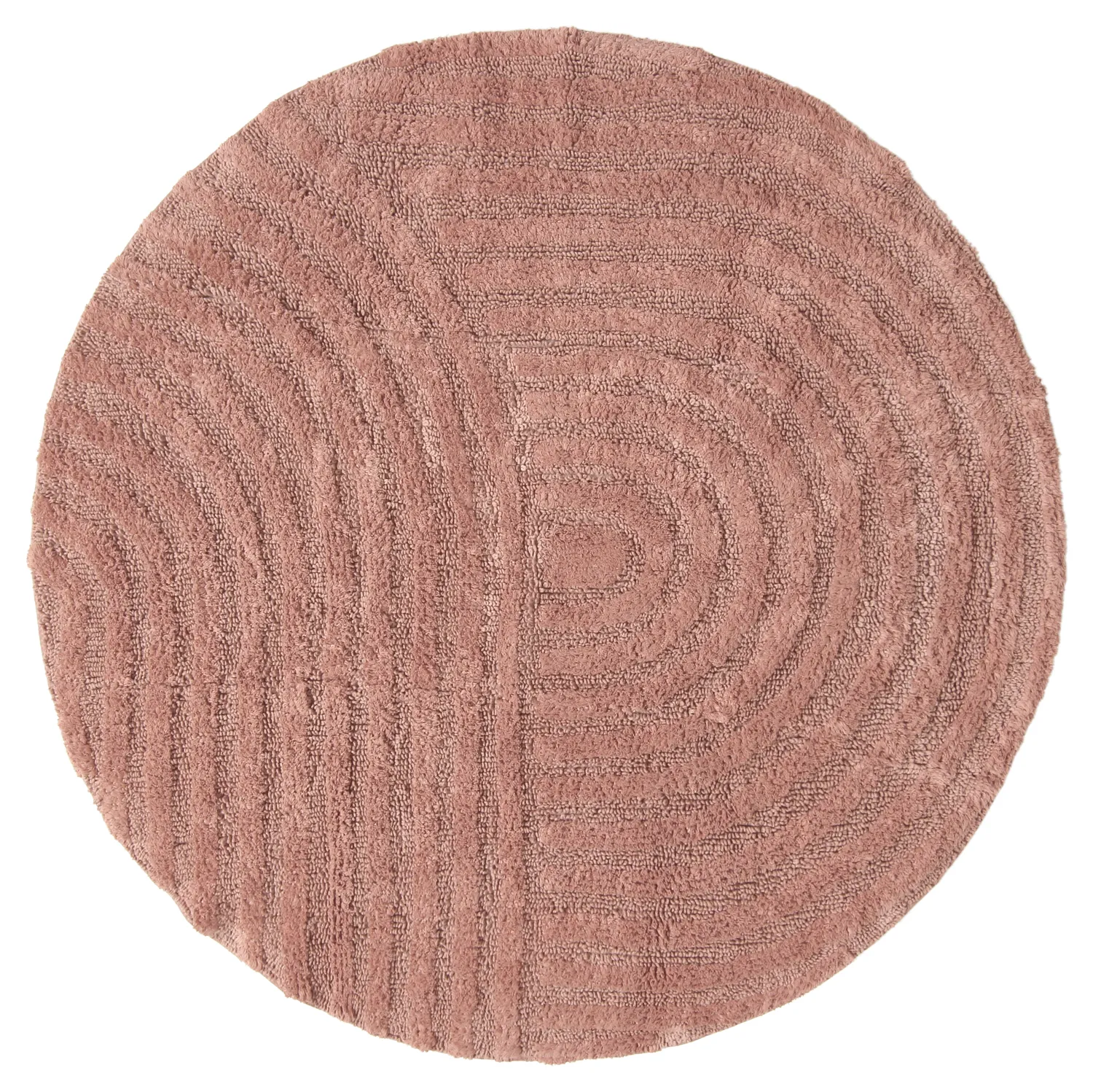 Runder badezimmerteppich - Embla (rosa)