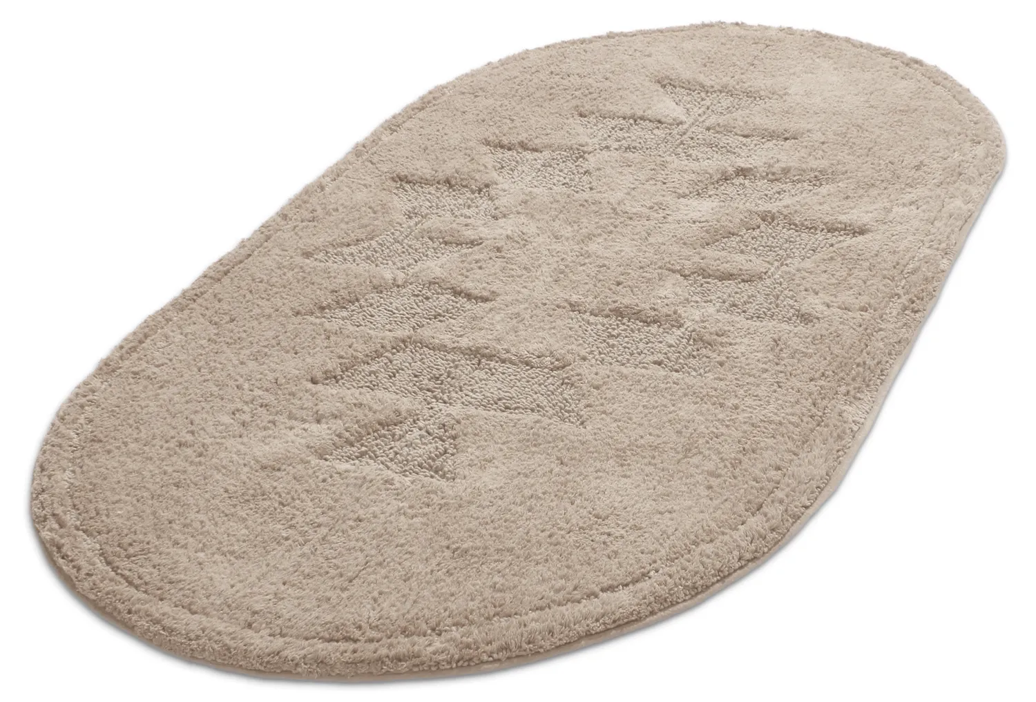 Ovaler badezimmerteppich - Gertie (beige)