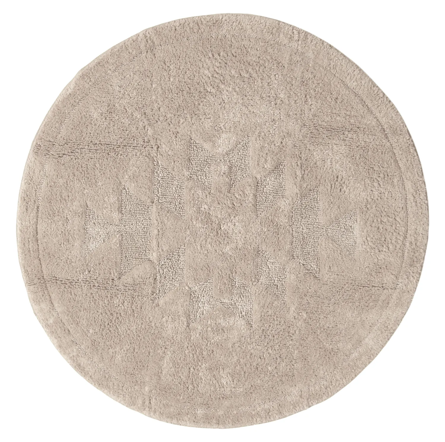 Runder badezimmerteppich - Gertie (beige)