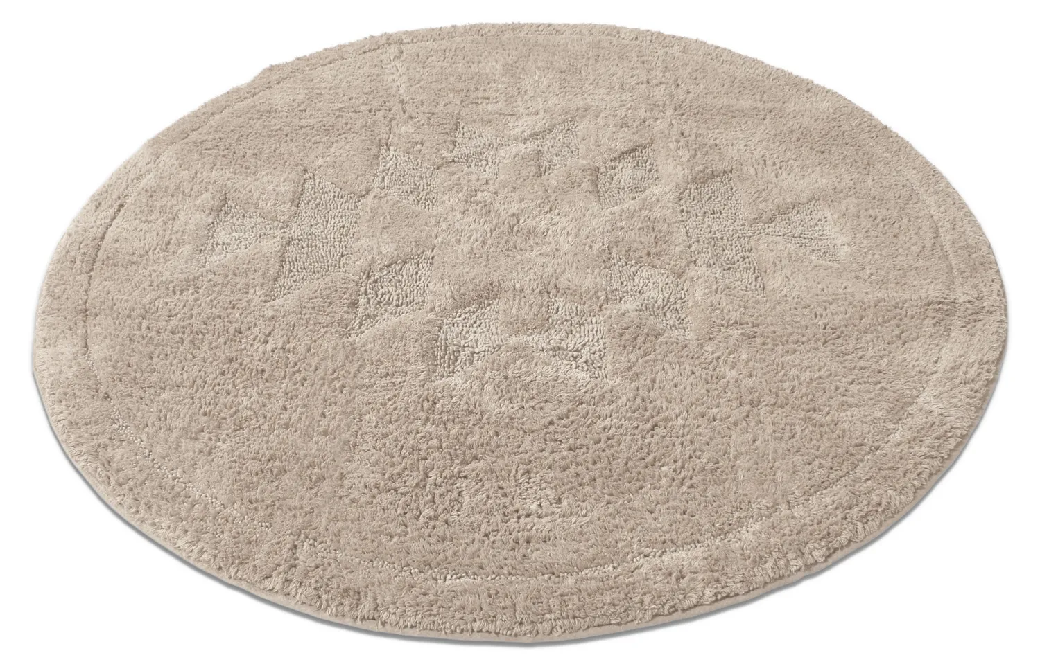 Runder badezimmerteppich - Gertie (beige)