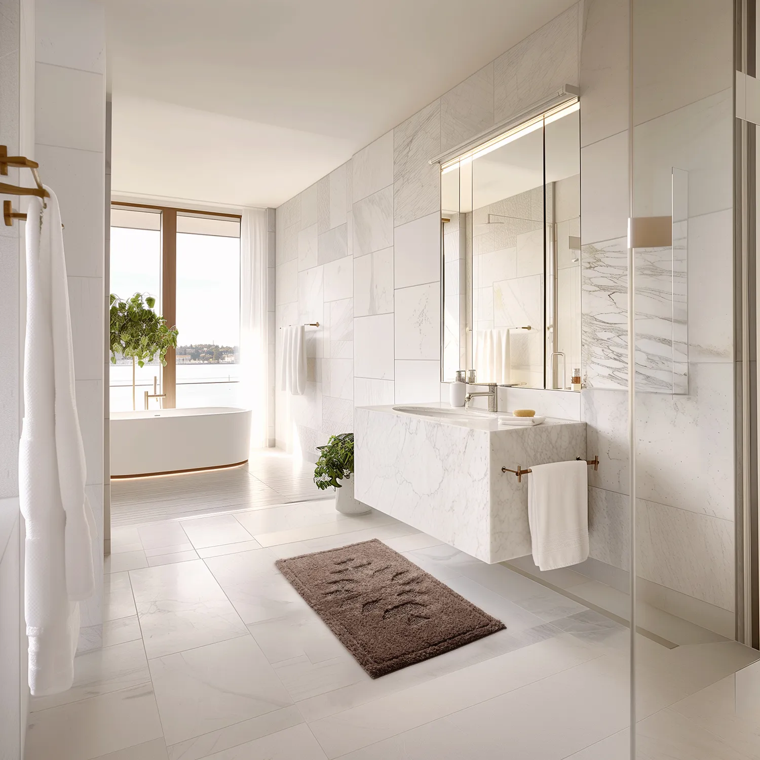 Badezimmerteppich - Gertie (braun)