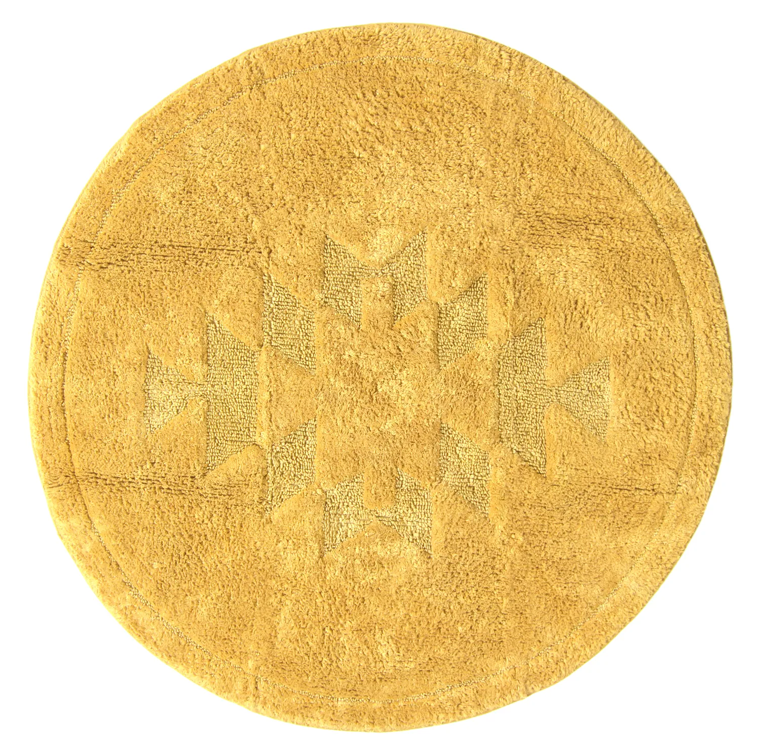 Runder badezimmerteppich - Gertie (gelb)