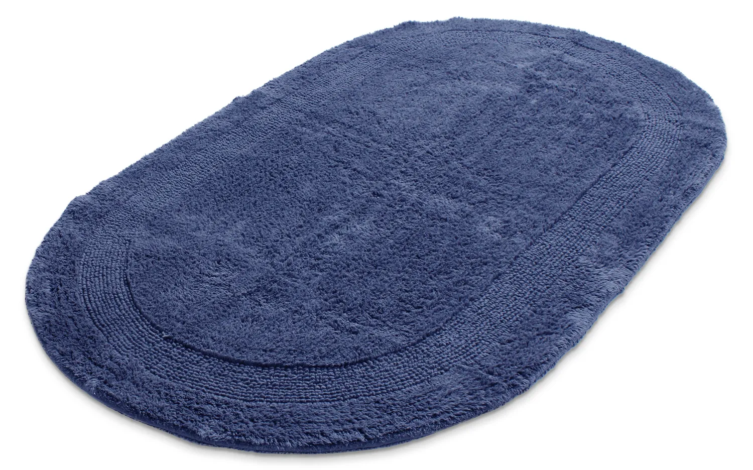 Ovaler badezimmerteppich - Nila (blau)