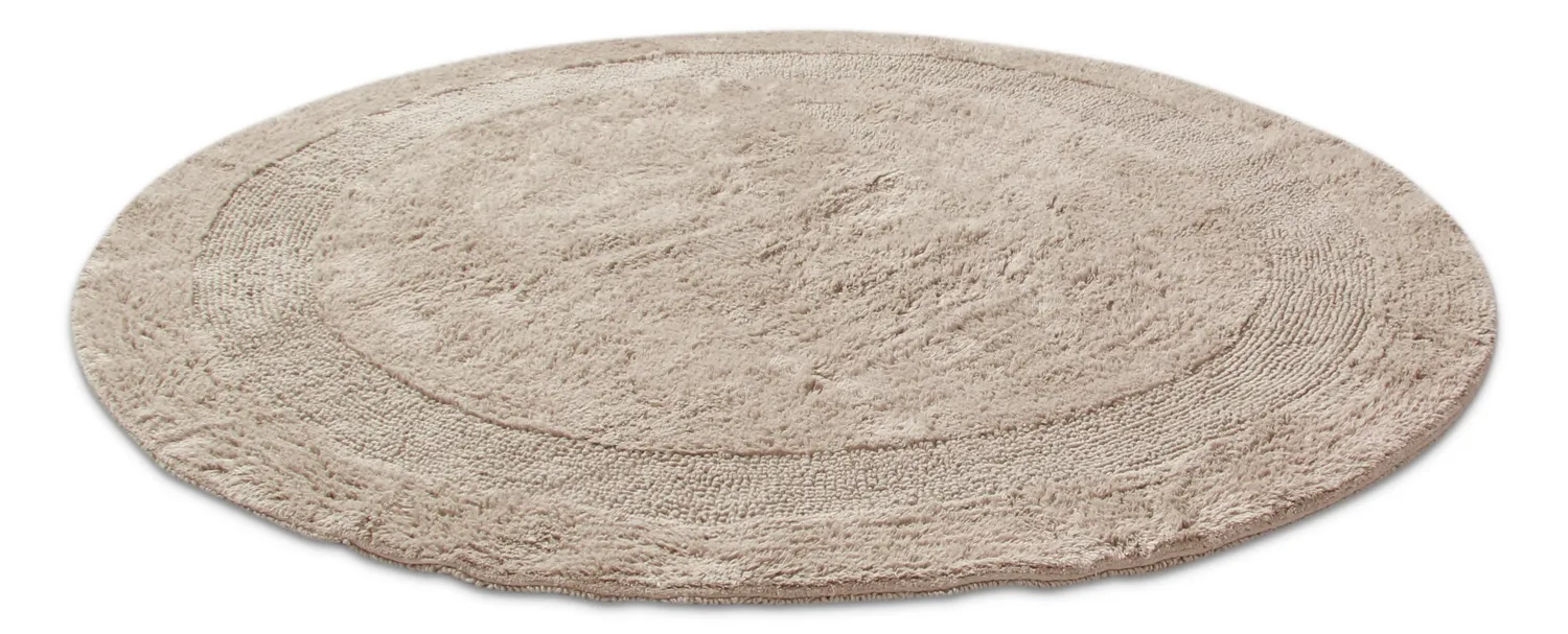 Runder badezimmerteppich - Nila (beige)